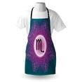 thumbnail image 3 of Zodiac Scorpio Apron Ornate Floral Mandala Design in Fuchsia Color with Cosmic Astrology Sign, Unisex Kitchen Bib Apron with Adjustable Neck for Cooking Baking Gardening, Multicolor, by Ambesonne, 3 of 3