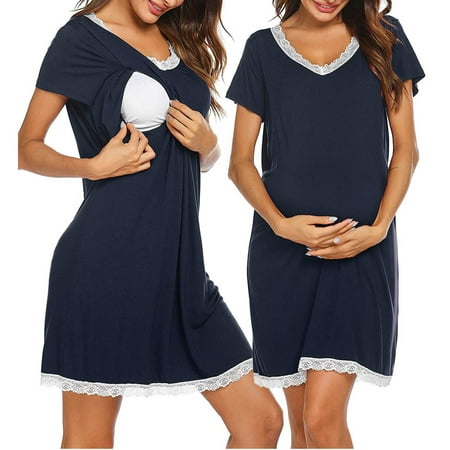 

Simplmasygenix Women s Maternity Long Sleeve Dresses Summer Clearance Clothing Maternity Word-Shoulder Flowers Print Length-skirt Fashion Dress