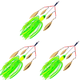 thumbnail image 1 of Cebo Giratorio Artificial 13 Cm Con Lentejuelas para Pesca Lubina () Verde, 1 of 9