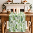 thumbnail image 2 of Table Runner - 120 Inch Long, Spring Leaves Kitchen Dining Table Runner Dresser Scarves, Pastoral Garden Botanical Watercolor Farmhouse Decor for Coffee Tables Wedding Party Banquet, 2 of 8