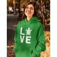 thumbnail image 4 of Tstars Womens Gift for Animal Lovers I Love Turtles Sweatshirt Animal Lover Turtle Print Cute Christmas Birthday Gift Womens Hoodie, 4 of 6
