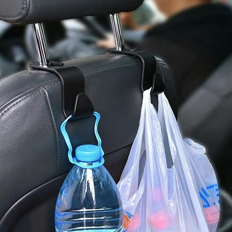4Pcs Car Back Seat Bag Handbag Hooks Plastic Headrest Hanger
