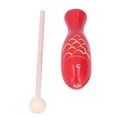 thumbnail image 2 of Instrumento de percusión Instrumento musical de madera portátil en forma de pez para niños pequeños, 2 of 8