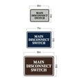 thumbnail image 5 of Signs ByLITA Classic Framed, Main Disconnect Switch Sign (Navy Blue / White) - Medium, 5 of 6