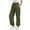 A-Green, variant on Sweatpants for Women Solid Color Elastic Waist Sports And Leisure Belt Pocket Threaded Ankle Pants