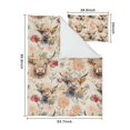 thumbnail image 5 of Flower and Highland Cow Duvet Cover and Pillowcase Set for Single Bedding, Bedroom Accessories for Kids Teens, 5 of 5