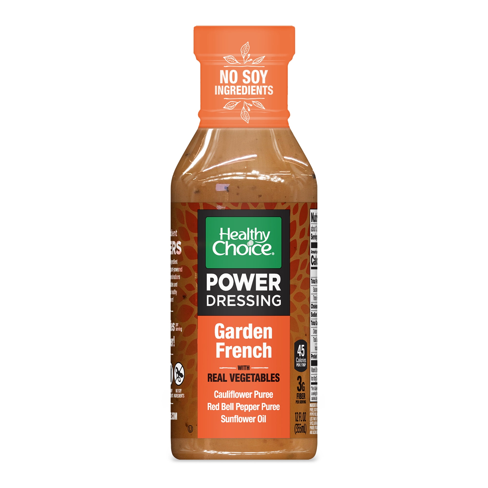 Healthy Choice Power Dressing PlantBased Salad Dressing Garden French