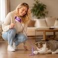 thumbnail image 5 of Cat Toys, Halloween Purple Interactive Cat Teaser Wand With Durable Bite Resistant Design For Indoor Cats Kitten Play Self Entertainment--, 5 of 8