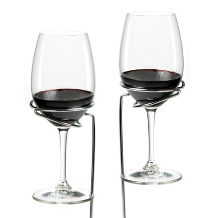 Picnic Stix Set of 2 Wine Glass Holders by True
