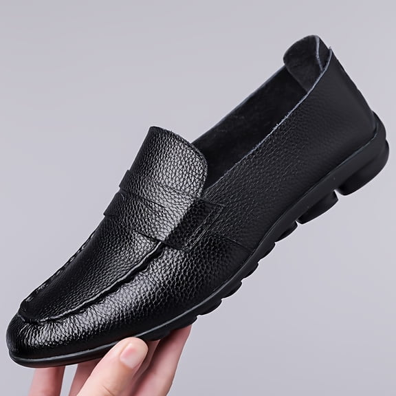Men's Thin-Soled Non-Slip Loafers, Fashionable Simple Slip-On Business Shoes