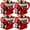 V6-4 PCS, variant on Engine Coffee Mug, Retro Engine Coffee Mug V8/V6 Stainless Steel Cup Double Wall Insulation with Handle for Car Enthusiasts Perfect for Father's Day Christmas Portable