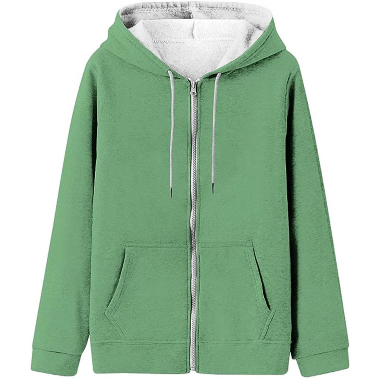 Winter Fall Gradient Printing Casual Pocket Long Sleeve Jacket Cute Drawstring Hoodie Zipper Women's Hooded Sweatshirt