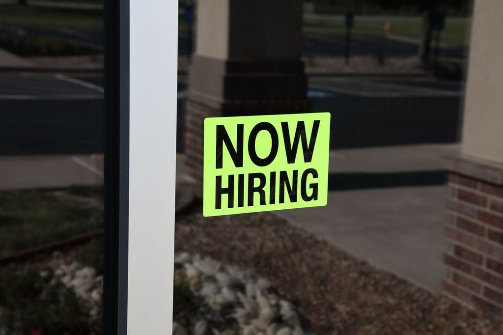 Sunburst Systems Now Hiring Adhesive Decal 8.5" x 5", Yellow
