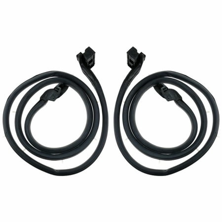 Molded Door Seal Rubber Weatherstrip Pair Set of 2 For 1966-1977 Ford Bronco
