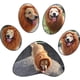 thumbnail image 4 of ¡Rebajas en decoración para perros! Melena de león para perros, melena con cola de animal, peluca con orejas, disfraz de melena ajustable con botones., 4 of 4