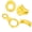 Gold, variant on BIMZUC 35KN Figure 8 Rope Descender Rappel Ring Rock Climbing Rescue Gear, Aluminum Alloy Belay Device for Rappelling Mountaineering, Gold, 14.5x7.5 cm / 5.7x2.9 inches, 124g / 4.37oz