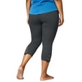 thumbnail image 5 of Ghalytn Plus Size Capri Leggings Women L-5XL, Elastic Waist Cropped Pants with Lace Hem, 5 of 6