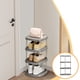 thumbnail image 1 of Zapatero de 4 niveles para el hogar, resistente, estrecho, con entrada para grietas pequeñas, multifuncional, para dormitorio, armario, recibidor, dormitorio, 1 of 6