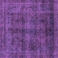 thumbnail image 1 of Ahgly Company Indoor Square Abstract Purple Modern Area Rugs, 7' Square, 1 of 4