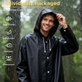 thumbnail image 6 of Roctee Waterproof EVA Reusable Portable Rain Jacket (Adult) Size L 2 Count, 6 of 9