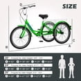 thumbnail image 2 of FICISOG 7 Speed Adult Tricycle for Men, 20/24/26 Inch Adult Trike with Basket, 3 Wheel Bikes for Adults Seniors, Cruise Trike for Shopping Picnic, 2 of 8