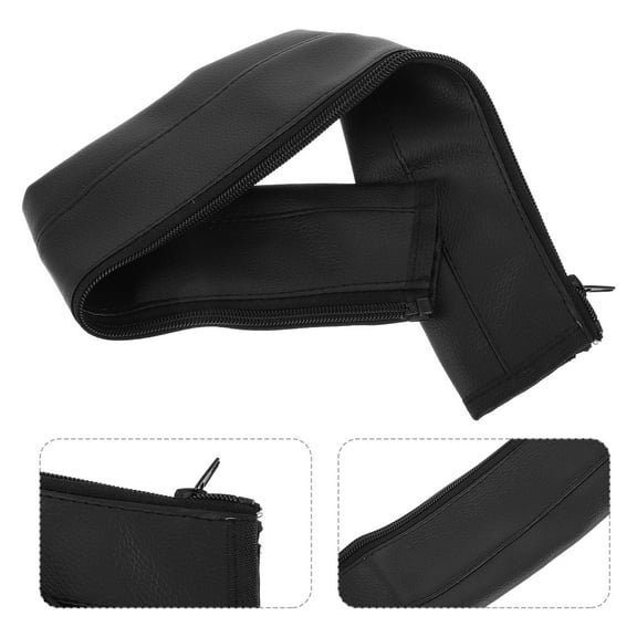 LOLIPPYY Stroller Handle Wrap Black PU Protective for Travel 1Set