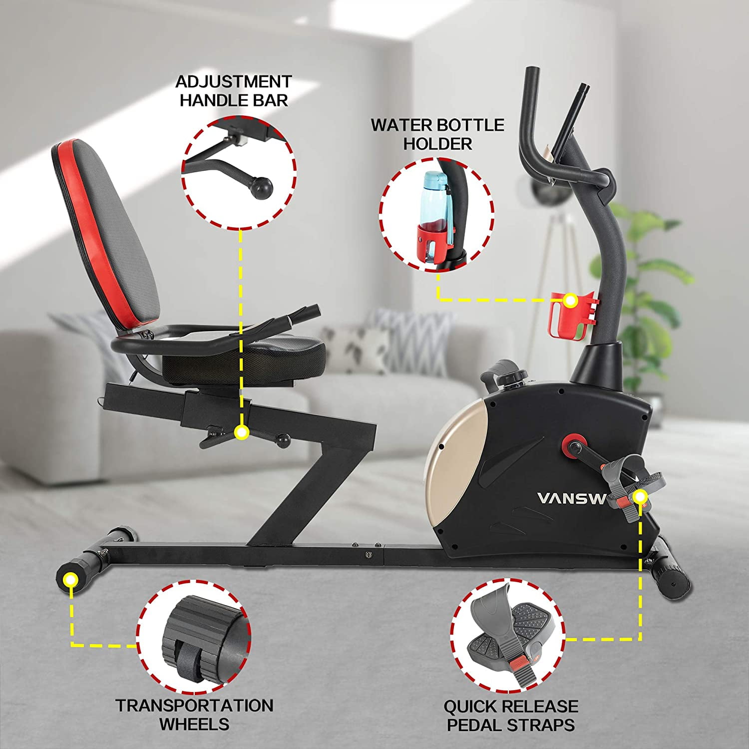 Recumbent exercise bike best sale 400 lb capacity