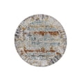 thumbnail image 2 of Unique Loom Budapest Collection Area Rug - Matthias (3' 7" Round Gray/Gold), 2 of 9