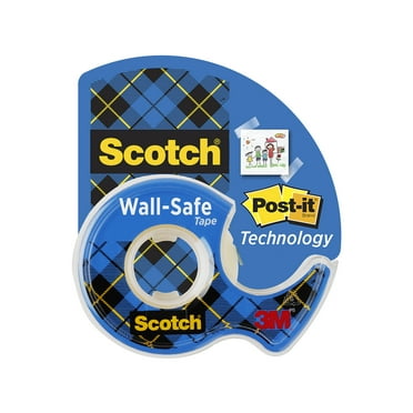 Scotch Wall-Safe Tape Dispenser, 3/4 in. x 650 in., 1 Dispenser