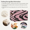 thumbnail image 6 of IAUYY Set of 2 Storage Cubes with Handles-Not Prone to Deformation Canvas Storage Baskets for Bedroom Closet Living Room Decorative Storage Baskets The Perfect Zebra, 6 of 9