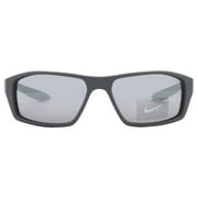 Nike Grey W Silver Flash Rectangular Men's Sunglasses NIKE BRAZEN SHADOW M 060 59