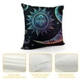 thumbnail image 4 of Nawypu Pillow Covers Cases Purple Sun Moon Stars,Double-Sided Pattern Square Pillow Covers Sofa Cushion Covers for Living Room, 4 of 5