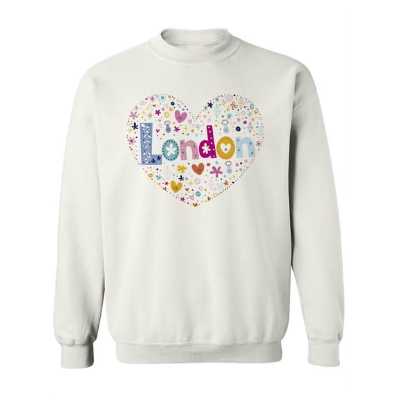 Colorful London Heart Sweatshirt Women -Image by Shutterstock, Female XX-Large