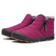 thumbnail image 1 of Botas de piel para nieve forradas Botas de caña corta Ligeras para hombre para el invierno (36) Rojo Ndcxsfigh Tenis De Mujer Tenis De Hombre, 1 of 6
