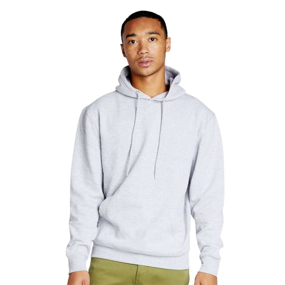 Lane Seven Unisex Future Hooded Sweatshirt, 55/45 Cotton/Polyester Fleece Pullover Comfort Hoodie (Heather-Grey, L)
