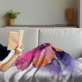thumbnail image 3 of Flower Soft Flannel Fleece Throw Blanket, Hibiscus Flower in Pastel Abstract Colorful Romantic Petal Pattern Artwork Print, Cozy Plush for Indoor and Outdoor Use, 50" x 60", Multicolor, by Ambesonne, 3 of 5