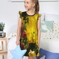 thumbnail image 4 of Fotbe Cactus Flowers Vestido de Dormir para Niñas de 3 a 10 Años, Mangas Cortas, Estilo Princesa, Pijama Camisón con Mangas Voladas-Medium, 4 of 6