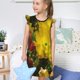 thumbnail image 4 of Balery Cactus Flowers Camisón de princesa para niñas, pijama de algodón con mangas abullonadas, suave y bonito.-X-Large, 4 of 6