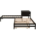 Full and Twin Size LShaped Platform Beds with Trundle and Table