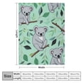 thumbnail image 4 of HENGT  Animal Koala Throws Blanket for Kid Boy Girls Gifts Flannel Soft Plush Lightweight Couch Sofa Decorative, 4 of 6
