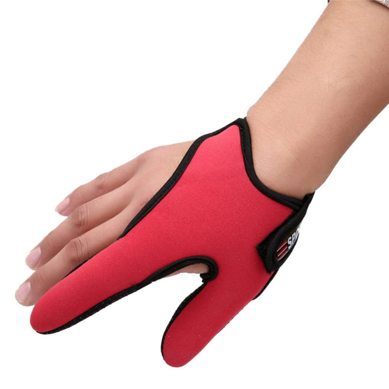 Casting Single-finger Fishing Glove Anti-Slip Shield for Braided Line Black