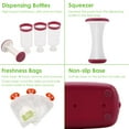 thumbnail image 3 of Leyeet Baby Food Squeeze Station, Fill 3 Reusable Pouches at Once, BPA-Free Homemade Puree Maker with 10 Storage Bags, Homemade Baby Food Prep Essential, Baby Food Maker for Kids, 3 of 10