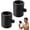 Black+Black, variant on Spiral Nozzle Men's Cleaning Shower Head - Upgraded Men's Shower Head,360° Ring Water Spray Shower Heads,Coarse-Pore Design Prevents Clogging,Easy to Install, Suitable for Home Bathrooms