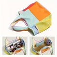 thumbnail image 3 of Hotpom Women's Multicolor Patchwork Handbag, Spacious Casual Multi-Compartment Sporty Tote Lightweight Foldable Satchel Bag Versatile Fashion Accessory, 3 of 6