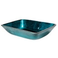 thumbnail image 3 of Eden Bath EB-GS67 13 in. Rectangular Foil Glass Vessel Sink, Turquoise Blue, 3 of 9