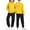 Yellow, variant on AJTQTH Girls 2 Piece Outfits Unisex Hoodie Sweatsuit Sets Oversized Long Sleeve Hooded Pullover Sweatshirt and Baggy Fall Fashion Sweatpant with Pockets Bronze 5-6 Years