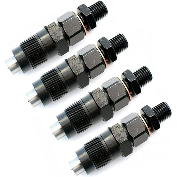 Seapple 4pcs Fuel Injector Assembly 093500-4500 23600-59155 Compatible with Toyota Hilux Surf 2.4L 2LTE Engine