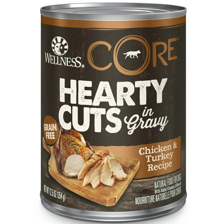 UPC: 0076344080268 | Wellness CORE Hearty Cuts Natural Wet Grain Free Canned Dog Food  Chicken & Turkey  12.5-Ounce Can (Pack of 12)
