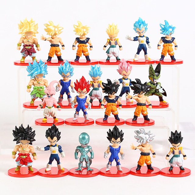 Dragon Ball Goku Gohan Vegeta figuras Q versión Android NO.18 maestro Roshi personaje lindo juguetes modelo muñeca para niños21 piezas B zhangyuxiang unisex