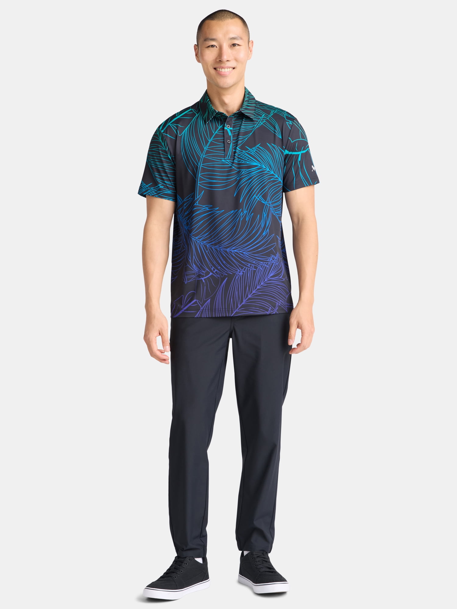 Birdie Bound Men's & Big Men's Novelty Print Golf Polo, Sizes S-5XL